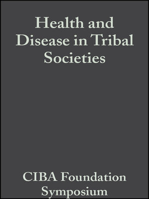 cover image of Health and Disease in Tribal Societies